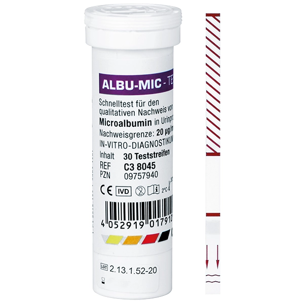 Microalbumine semiquantitative test rapide bandelettes - Rightsign